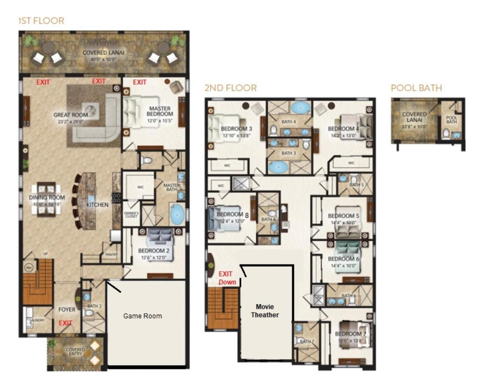Epic Family Fun! Games & Theme Room, Pool - Encore Resort, Near Disney Орландо Екстериор снимка